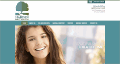 Desktop Screenshot of hardenfamilydental.com